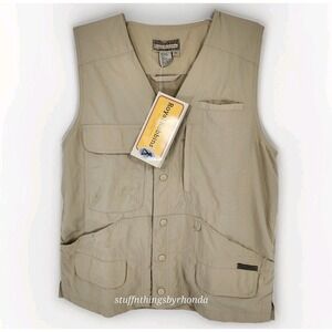 NWT Men's ROYAL ROBBINS Tan Outdoor Fishing Hiking Hunting Safari Vest - Mens XS